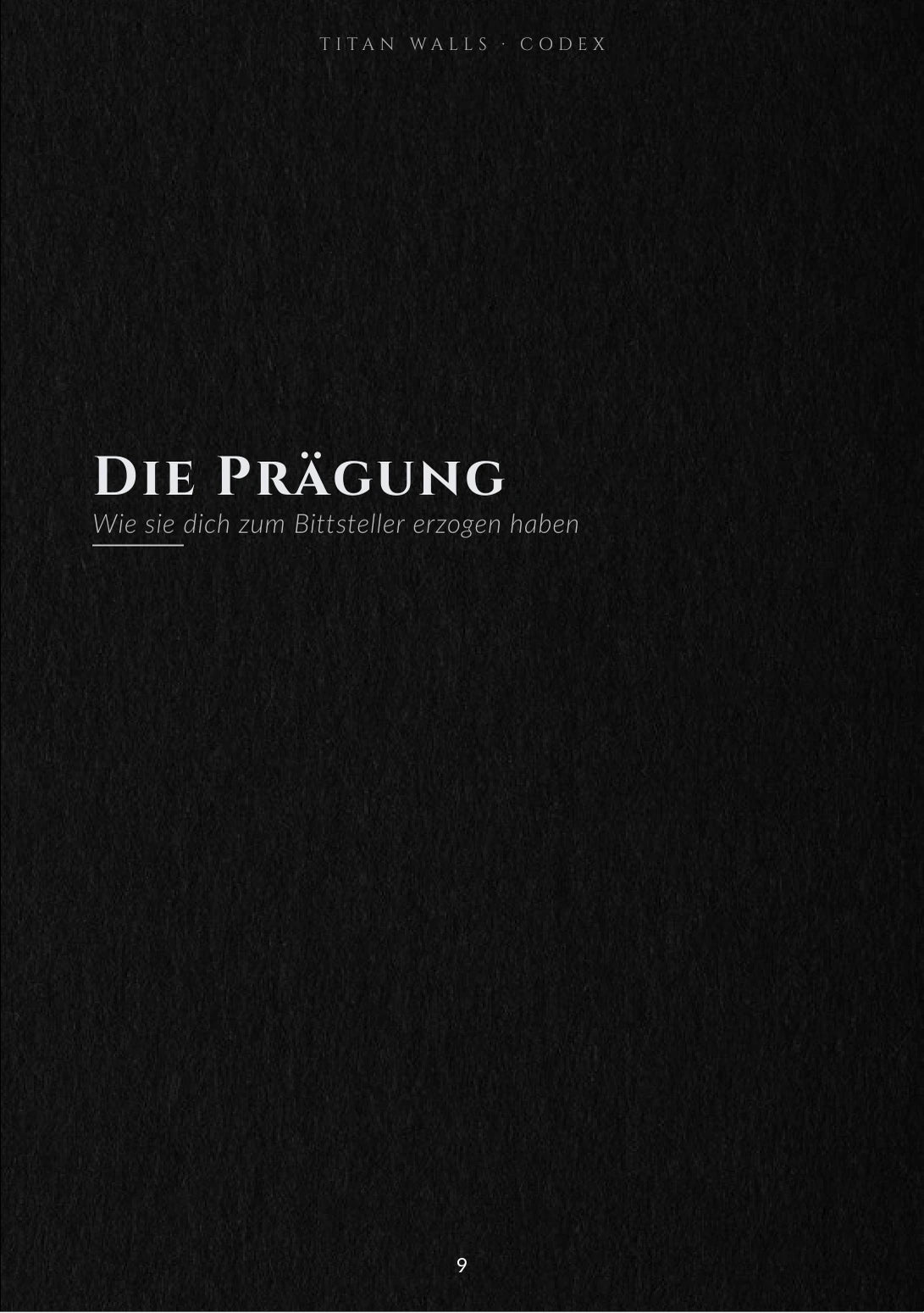 Originalseite Die Prägung aus dem Titan Walls Codex