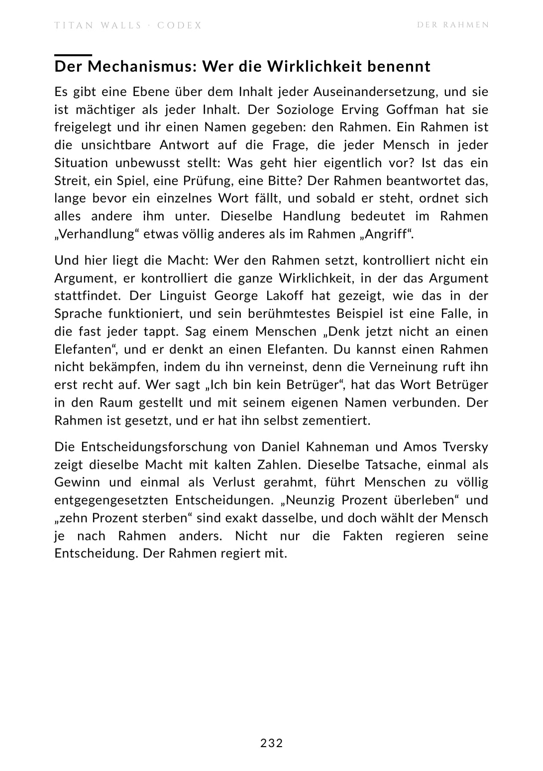 Der Rahmen · Originalseite 2