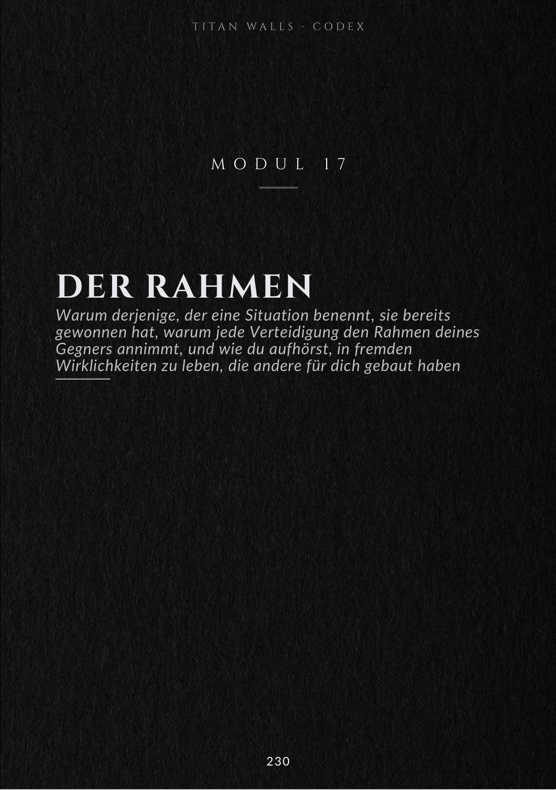Originalseite Rahmen aus dem Titan Walls Codex