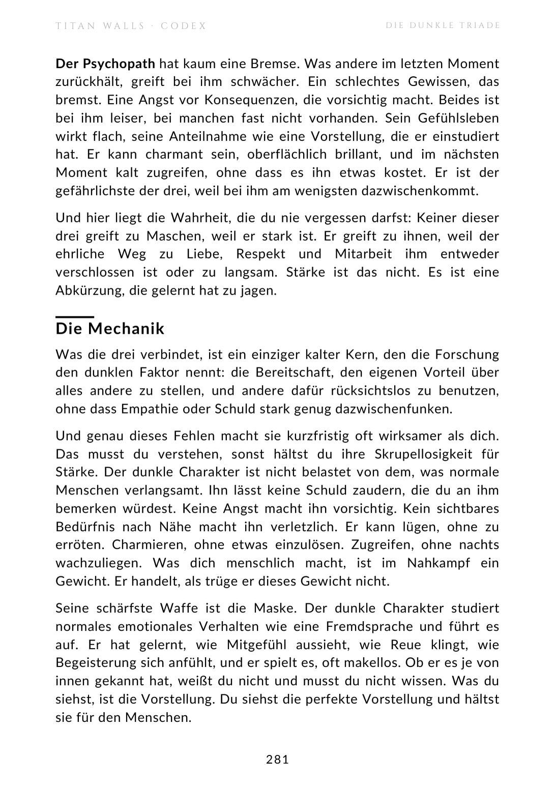 Die dunkle Triade · Originalseite 2